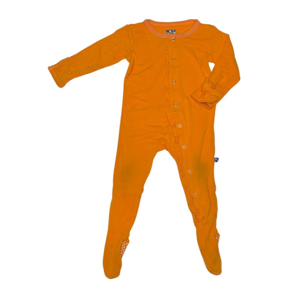 Kickee Pants Orange Footed‎ Sleeper